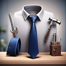 Father's Day tools and necktie