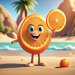 Konnektoren Mascot enjoying summer